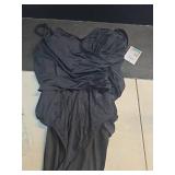 B2prity One Piece Swimsuit Tummy Control Criss Cross Bathing Suit Slimming Ruched Swim Suit Push Up V Neck Swimwear Black, Large