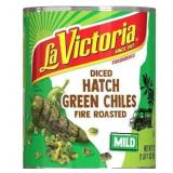 La Victoria Diced Green Hatch Chiles Mild 27 Oz Can