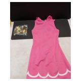 PAINEOMN Princess Cosplay Costume Women Princess Tennis Dress with Crown Earrings Adult Halloween Suit M