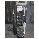 Philips Sonicare 4100 Rechargeable Electric Toothbrush, with Pressure Sensor, 2 Intensity Settings, SmarTimer and QuadPacer, 14-Day Battery Life, Black, Model HX3681/24