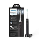 Philips Sonicare 4100 Rechargeable Electric Toothbrush, with Pressure Sensor, 2 Intensity Settings, SmarTimer and QuadPacer, 14-Day Battery Life, Black, Model HX3681/24