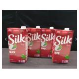 4pk Silk Shwlf Stable Soy Milk, 32oz Cartons