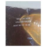 Manchu Wok Orange Sauce 4 Lb Bag