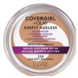 COVERGIRL & Olay Simply Ageless Instant Wrinkle-Defying Foundation, Creamy Natural 0.44 Fl Oz (appears pre-owned)