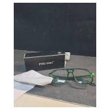 PORADAY Blue Light Blocking Glasses for Women Men 70s Retro Square Aviator Eyeglasses Rectangle Computer Eyewear(Clear Green)