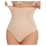 YADIFEN Tummy Control Thong Shapewear for Women High Waist Body Shaper Briefs Seamless Thong Shapewear for Women, S