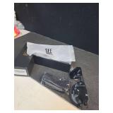 LUENX Aviator Sunglasses for Men Square Polarized Polygon Lens - UV 400 Protection with Accessories(Dark Grey Silver Lens)