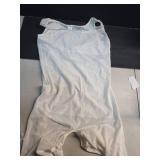 TAILONG Mens Shapewear Tummy Control Full Body Shaper Sleeveless Compression Shirt Men Bodysuit Fajas Para Hombres White, 2X