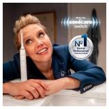 Philips Sonicare 4100 Rechargeable Electric Toothbrush, with Pressure Sensor, 2 Intensity Settings, SmarTimer and QuadPacer, 14-Day Battery Life, White, Model HX3681/23