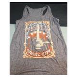 Nashville Music City Tank Tops Women Country Music Tank Rock Band Tanks Vest Vintage Guitar Wings Tank Tops Cami(LBrown26,M)