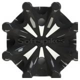 Softspikes Pulsar Golf Cleats Fast Twist 3.0 - 18 Count Clamshell , Black