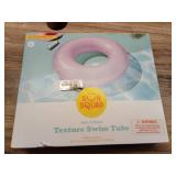 42\" Ring Tube Textured Material - Sun Squad Pink: Inflatable Pool Float