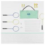 Badminton Set - Sun Squad: 4 Racquets, Storage Bag, Lawn Sports for Adults