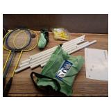Badminton Set - Sun Squad: 4 Racquets, Storage Bag, Lawn Sports for Adults
