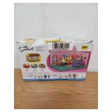 The SIMPSONS Living Room Diorama House Playset by JAKKS Pacific Includes 6cm Scale Homer Figurine and Accessories Fun Interactive Features for Kids