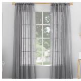 No. 918 Sheer Voile Mallory Rod Pocket Curtain Panel