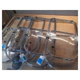 Modern Metal Acrylic Dorm Folding Chair Chrome - Room Essentials - Retail: $200