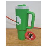 Nintendo Stainless Steel 40oz Luigi Tumbler (Damaged Lid)