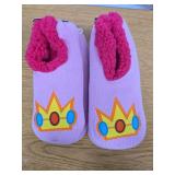 Super Mario Peach Slipper Socks, 2 Pairs