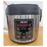 Aroma 20 Cup Digital Multicooker & Rice Cooker - Stainless Steel: 5 Settings, Automatic Keep Warm, Nonstick, 700W - Retail: $106