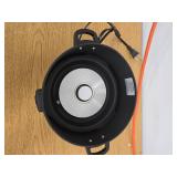 Aroma 6 Cup Rice Cooker with Outer Steam Tray Black