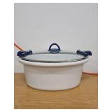 Crock-Pot 7qt Cook & Carry One Touch Programmable Slow Cooker Poseidon Blue: Locking Lid, Dishwasher-Safe Parts - Retail: $140