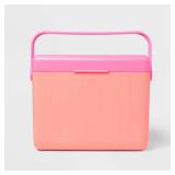 16 Cans/11qt Hard Sided Cooler - Sun Squad Pink: 20% Recycled Plastic