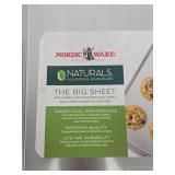 Nordic Ware Naturals Jumbo Cookie Sheet: Aluminum Baking Pan, Hand Wash, Oven-Safe, Silver, 21x15x1, Lifetime Warranty - Retail: $94