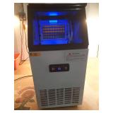 Commercial Ice Maker Machine, 100lbs/24H Ice Maker Machine with 33lbs Storage Capacity, 45 Ice Cubes in 15 Minutes, LED Digital Display Freestanding Self-Cleaning for Bar Office Restaurant - Retail: $