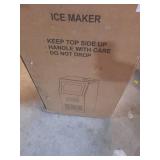 Commercial Ice Maker Machine, 100lbs/24H Ice Maker Machine with 33lbs Storage Capacity, 45 Ice Cubes in 15 Minutes, LED Digital Display Freestanding Self-Cleaning for Bar Office Restaurant - Retail: $