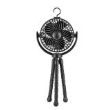 4 in. Personal Octopus Clip on Fan in Black