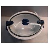 Crock-Pot 7qt Cook & Carry One Touch Programmable Slow Cooker Poseidon Blue: Locking Lid, Dishwasher-Safe Parts - Retail: $50