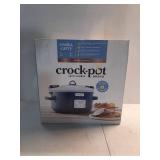 Crock-Pot 7qt Cook & Carry One Touch Programmable Slow Cooker Poseidon Blue: Locking Lid, Dishwasher-Safe Parts - Retail: $50