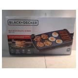 BLACK+DECKER 20" Family-Sized Electric Griddle Black: Nonstick, Tabletop, Temperature Control, 1500W