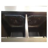 Gourmia 10-Qt. Dual Basket Digital Air Fryer with Smart Finish & Match Cook Black Stainless Steel: Dishwasher-Safe Parts - Retail: $130