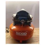 6 Gal. 150 PSI Portable Electric Oil-Free Jobsite Pancake Air Compressor with Dual Pressure Gauges and 2-Quick Couplers (NOT WORKING) - Retail: $99