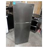 7.0 cu. ft. Frost Free Top Freezer Refrigerator in Stainless Look (SEE DETAILS) - Retail: $499