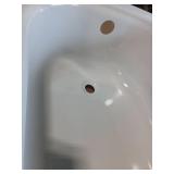 Aloha 60 in. x 30 in. Alcove Soaking Bathtub with Left Drain in White - Retail: $198