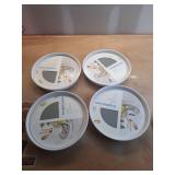 15" Lazy Susan Turn Table - Brightroom: Non-Slip Kitchen Organizer, White, Plastic (Set of 4)