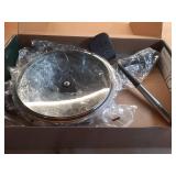 Cuisinart Preferred Pan 4pc Cookware Set Matte Black: Nonstick Ceramic, Dishwasher-Safe, Induction Compatible - Retail: $80