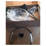 Cuisinart Preferred Pan 4pc Cookware Set Matte Black: Nonstick Ceramic, Dishwasher-Safe, Induction Compatible - Retail: $80