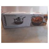 Cuisinart Preferred Pan 4pc Cookware Set Matte Black: Nonstick Ceramic, Dishwasher-Safe, Induction Compatible - Retail: $80