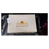 Baldwin Classic Door Knob Set with Red Ribbons