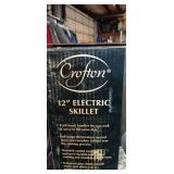 Crofton 12-inch Electric Skillet with Glass Lid