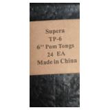 Supera TP-6 6-inch Tom Tongs - 24 Pack