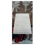 Tiffany Crystal Waterford Pattern Stemware Set