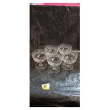 Crystal Champagne Coupe Set - Etched Shell Pattern