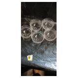 Crystal Champagne Coupe Set - Etched Shell Pattern
