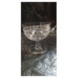 Crystal Champagne Coupe Set - Etched Shell Pattern