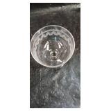 Crystal Champagne Coupe Set - Etched Shell Pattern